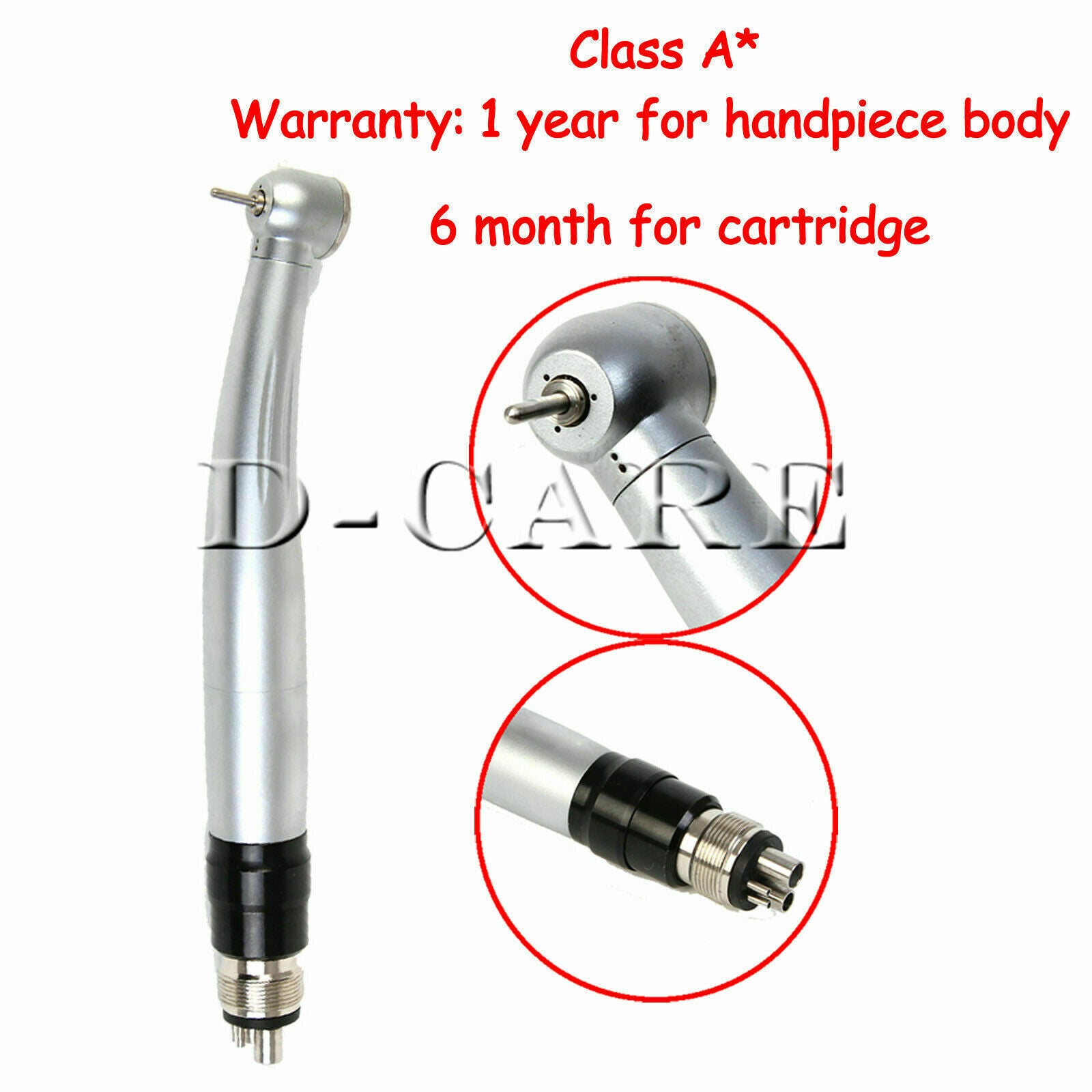 Dental High Speed Handpieces Quick Coupler Torque Head Midwest 4Hole DC