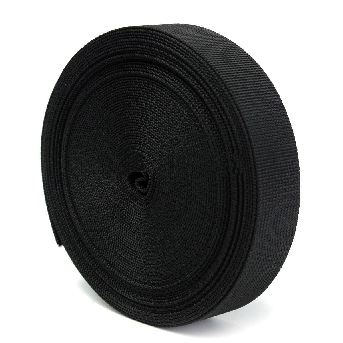 1inch 25mm  Wide Black Nylon Heavy Webbing Strap Thick Knapsack Belt 10m