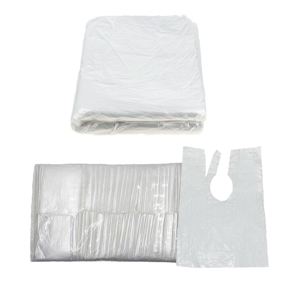 150Large Disposable Hair Cutting Cape Gown Barber Capes Hairdressing Apron Salon