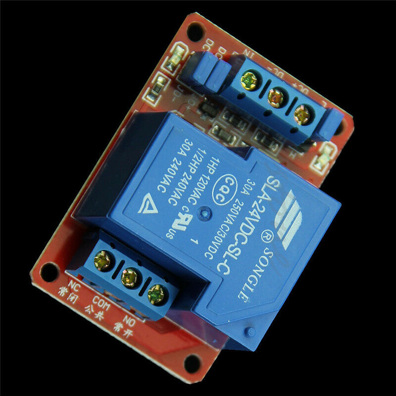 24V 30A 1-Channel Relay Module with Optocoupler H/L Level Triger for Arduino New