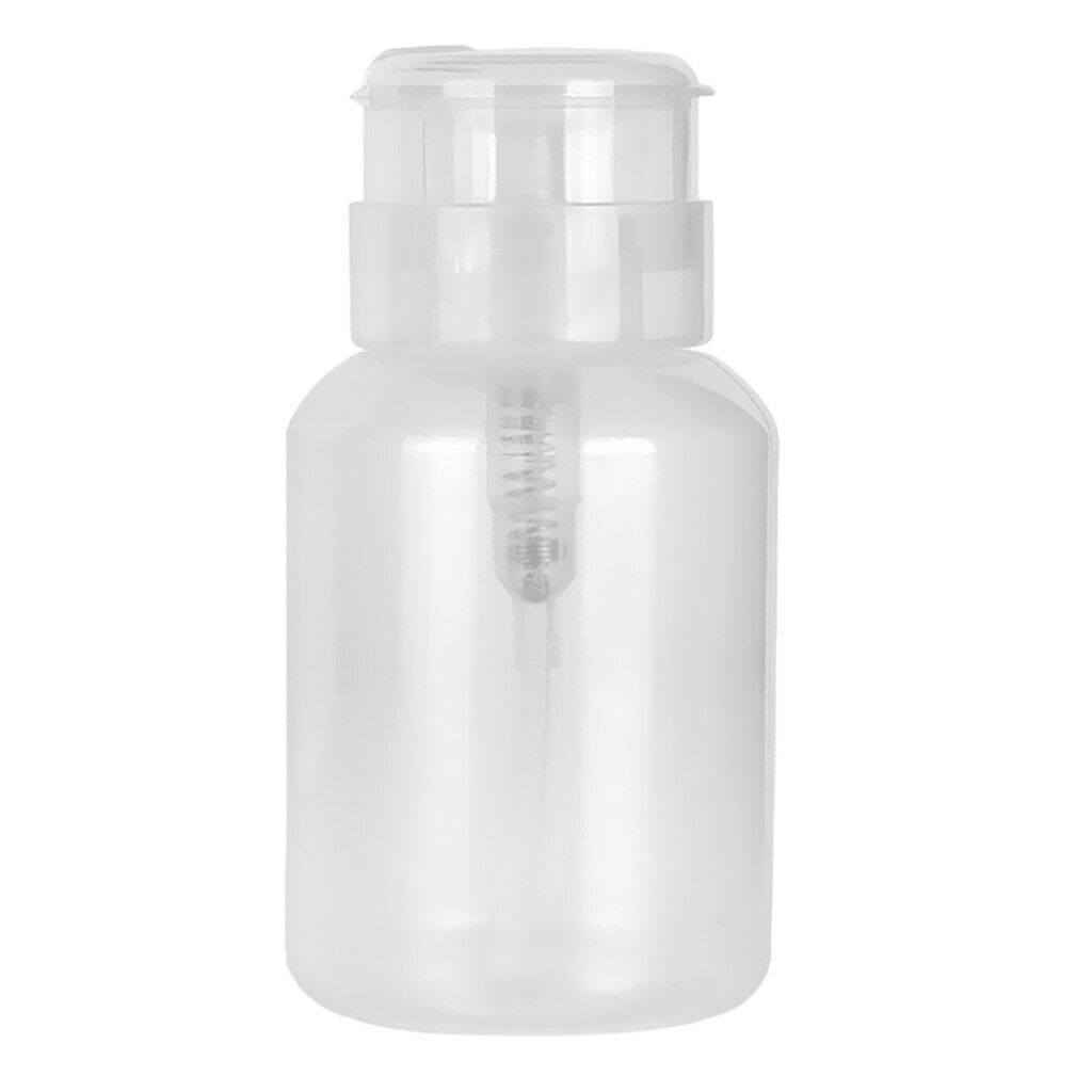 200ml  Durable Plastic Nail Polish Remover Liquid Empty Press Pump Dispenser