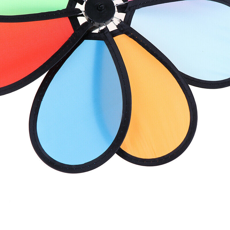 Colorful Rainbow Dazy Flower Spinner Wind Windmill Garden Yard Outdoor De.l8