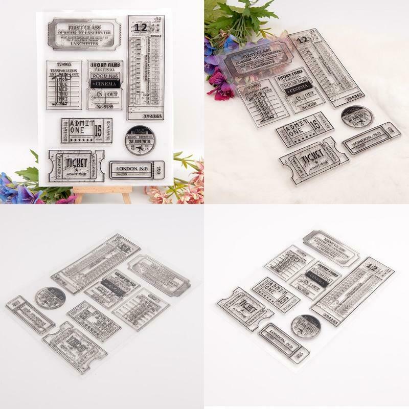 Label Silicone Clear Seal Stamp DIY Scrapbooking Embossing Photo Album Paper