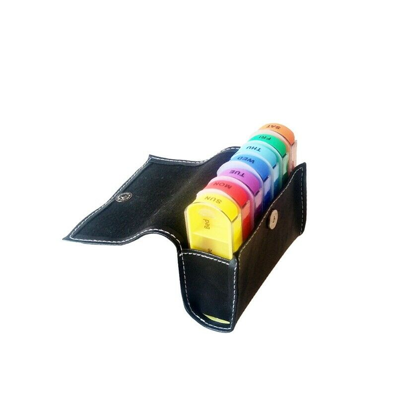 Travel Organizer Wallet Case Pill Box Dispenser Medicine Pill Box Pill