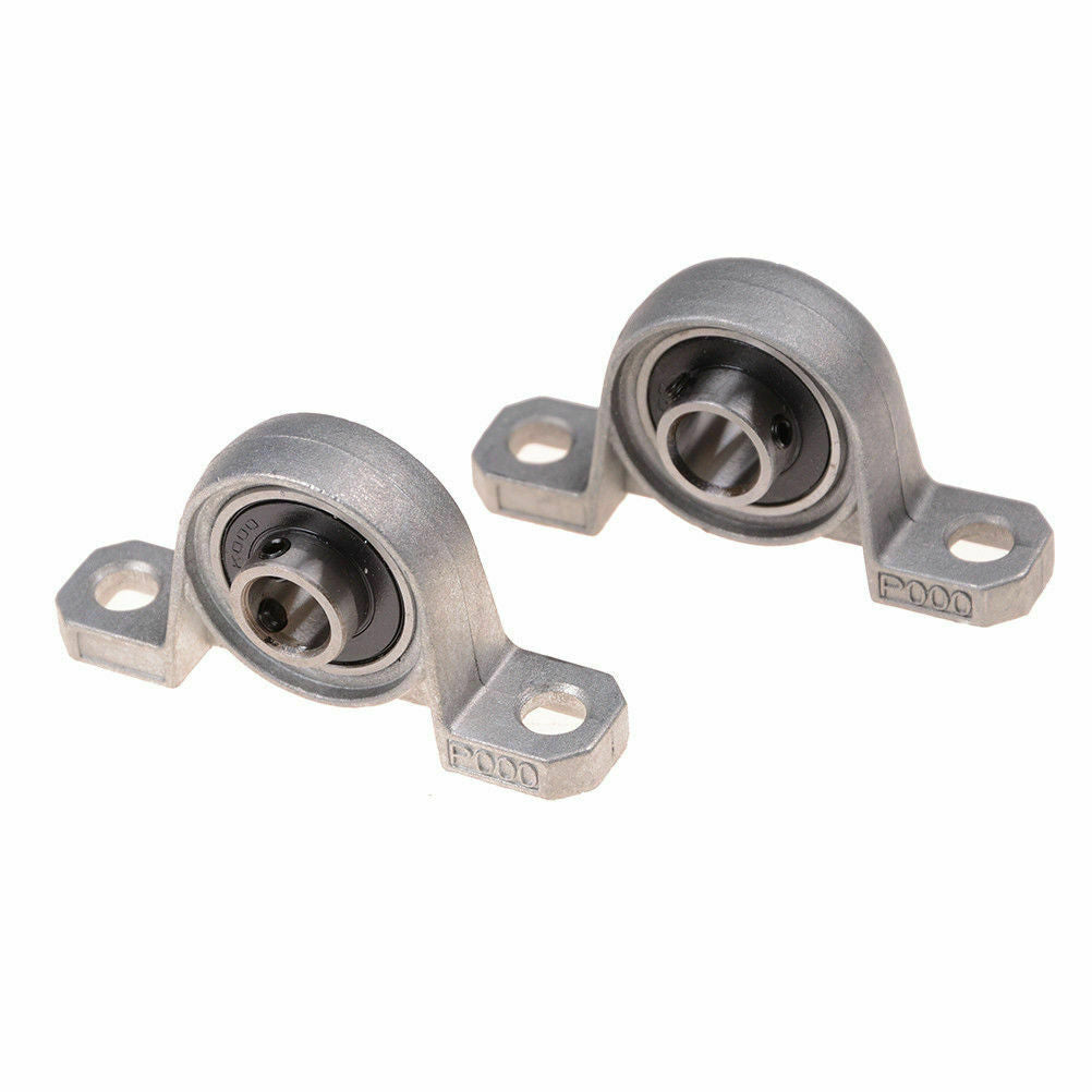 2pcs 10mm Diameter Bore Ball Bearing Pillow Block Mounted Support KP000 TO