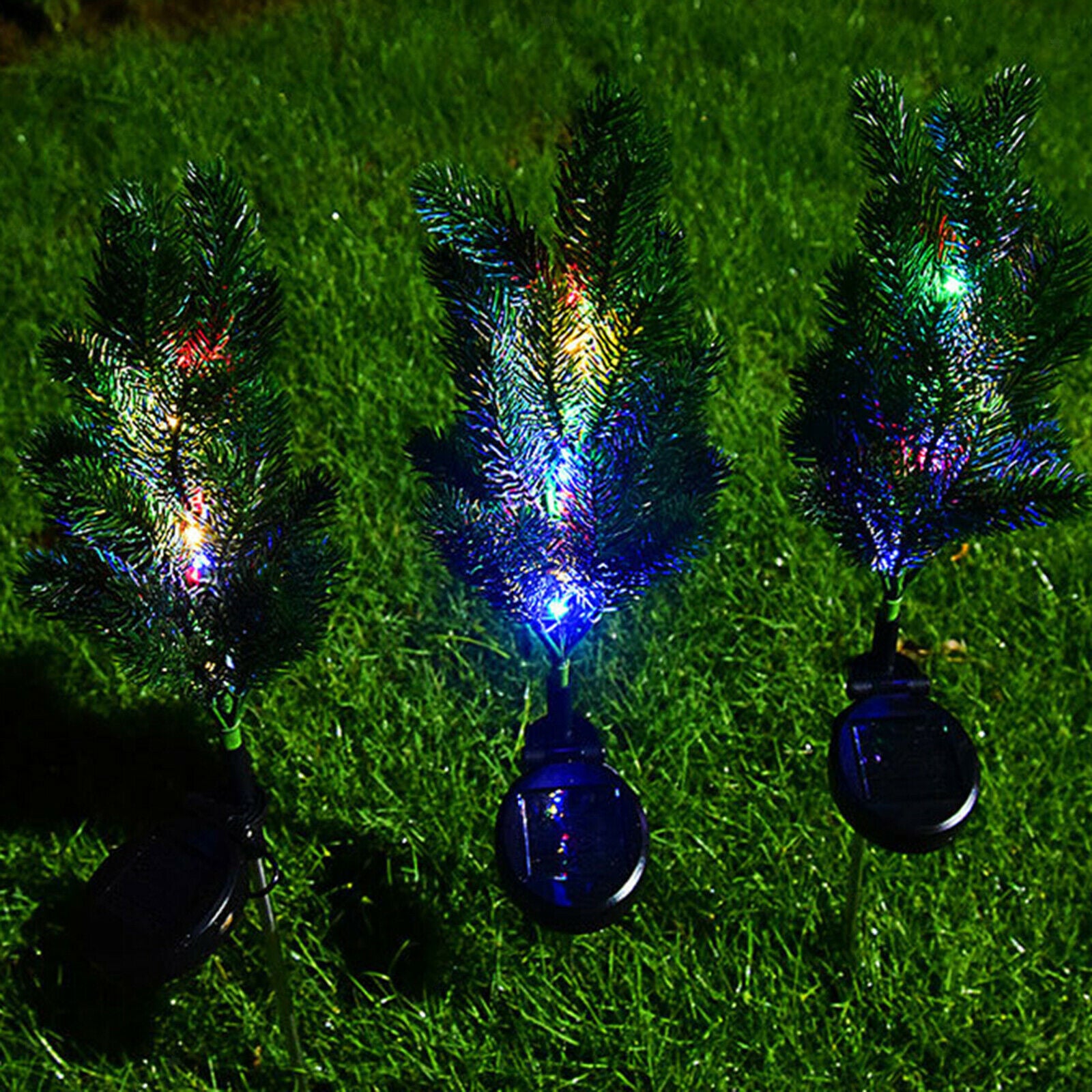 Solar Garden Stake Lights Christmas Tree Landscape Solar Powered for Porch