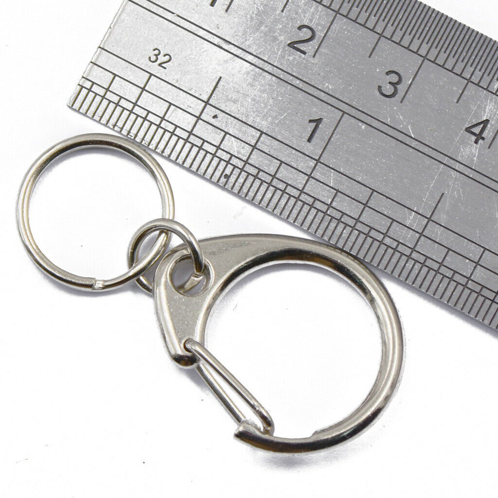 6PCS LOBSTER   CLASPS CLIPS SNAP HOOKS CHAIN KEY RING FINDINGS 45mm