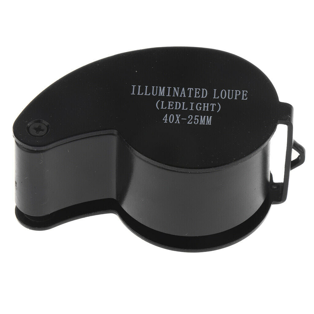 40X Led Lighted Illuminated Jewelers Eye Loupe Jewelry Magnifier