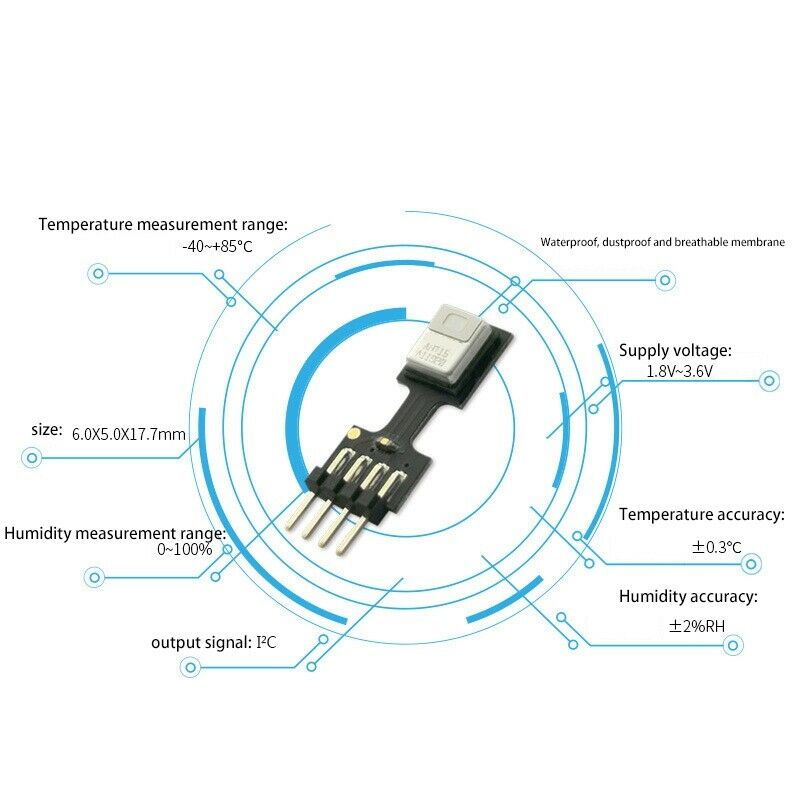 AHT15 Integrated Temperature and Humidity Sensor Humidity Accuracy  +/- 2%RH (G5