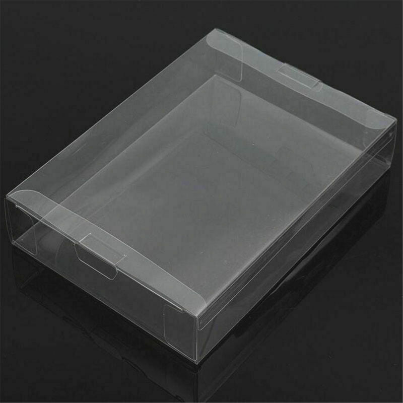 Clear PET Protective Box Case Sleeves Covers For SNES N64 CIB Boxed Games