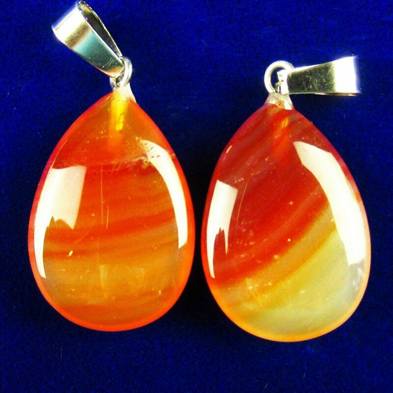 10pcs 27x16x5mm Natural Red Onyx Agate Teardrop Pendant (send randomly) A-129SK