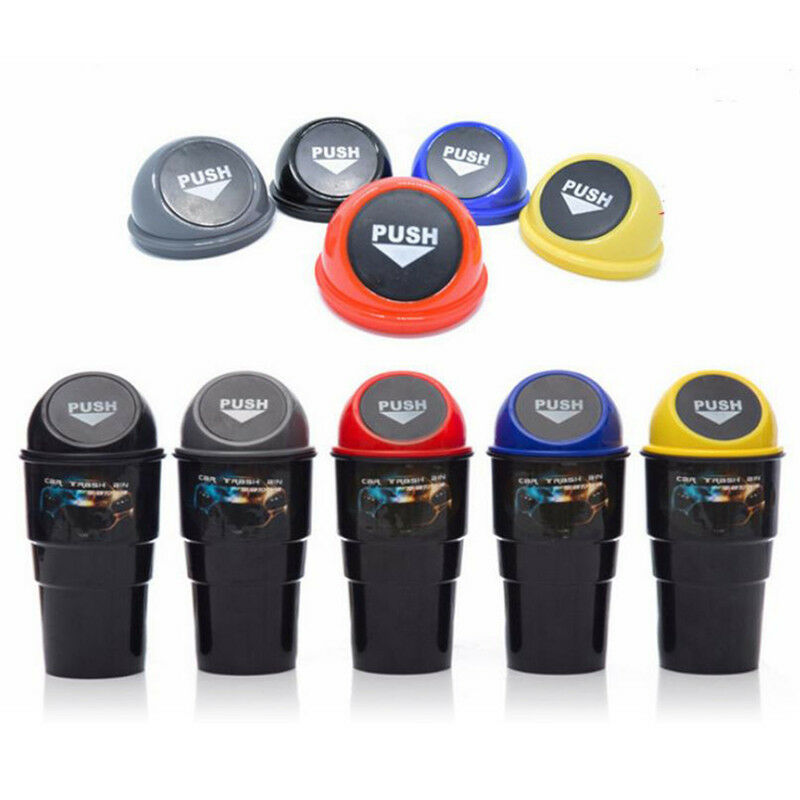 Car Garbage Can Car Trash Can Garbage Dust Case Holder Bin Car Basket Blue l Tt