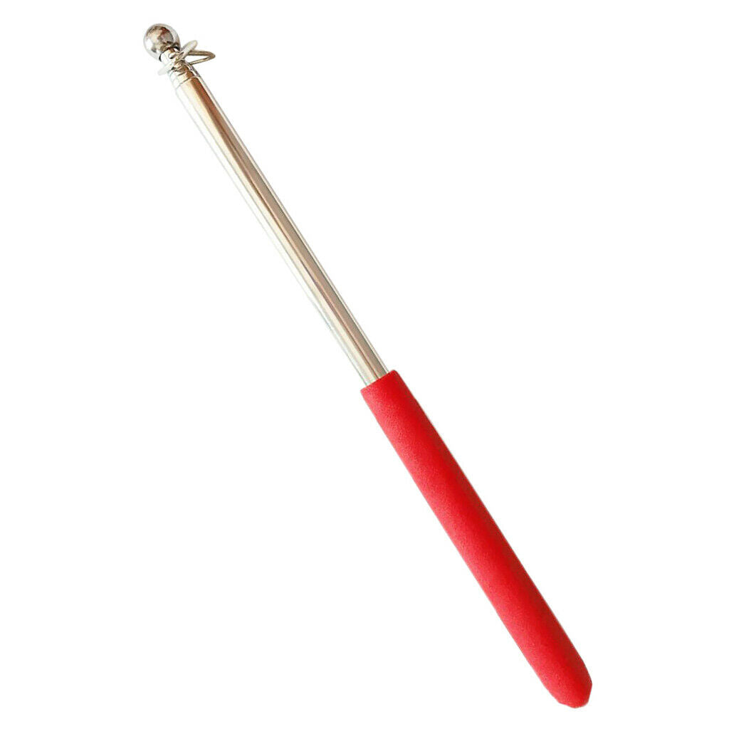 2 x Telescopic Stainless Steel Flagpole Banner Flagpole Guide Pole Length 1m