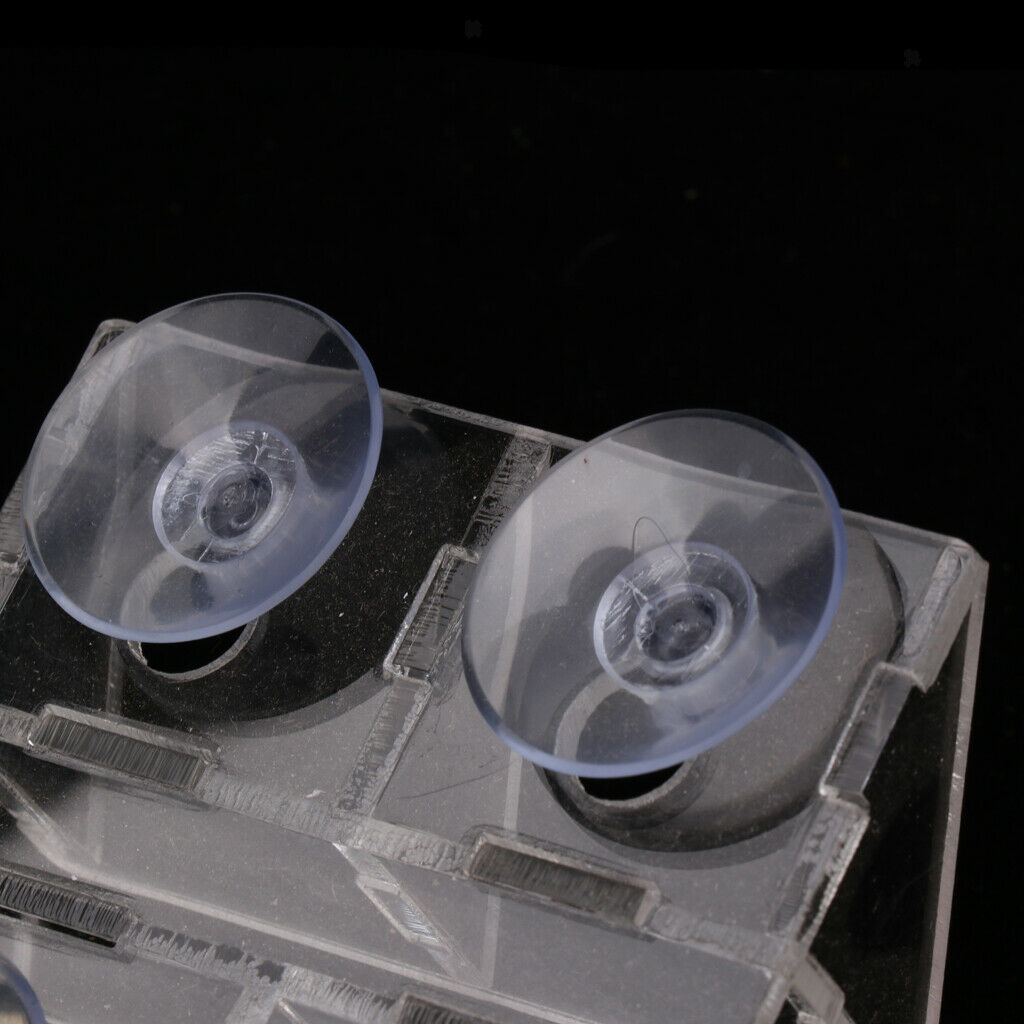 Enhanced Aquarium Fish Tank Acrylic Sucker Clip Divider Sheet Holder Clear