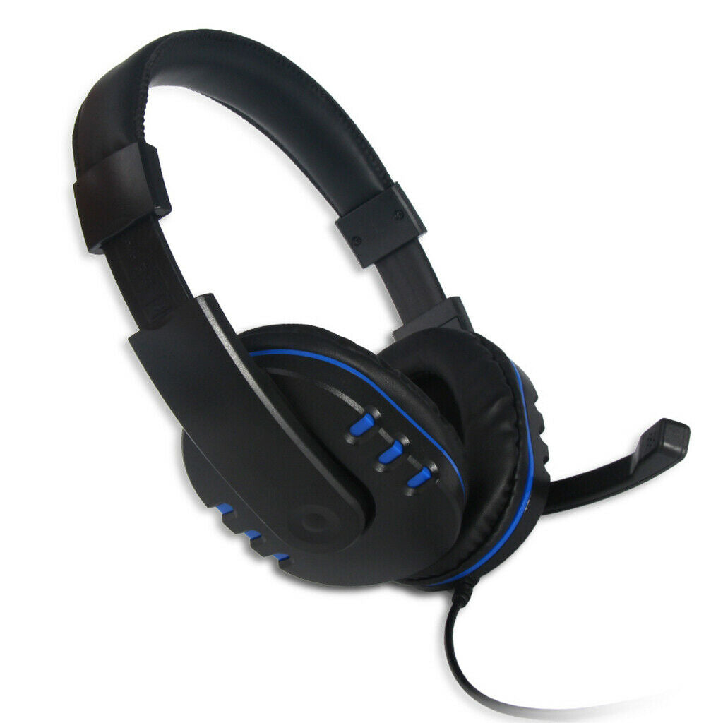 Gaming Headset USB Wired Over Headphones Stereo with Mic Fit for   One PC