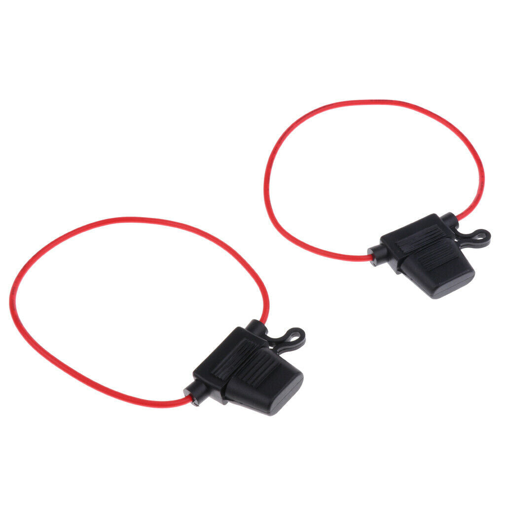 10 Pieces Car Automotive Waterproof Blade Fuse Holder Harness Block 18AWG