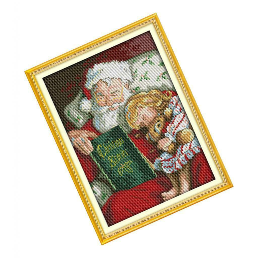 Stamped Cross Stitch Kits - Counted Cross Stitch Kit Santa Claus Patterns 14CT