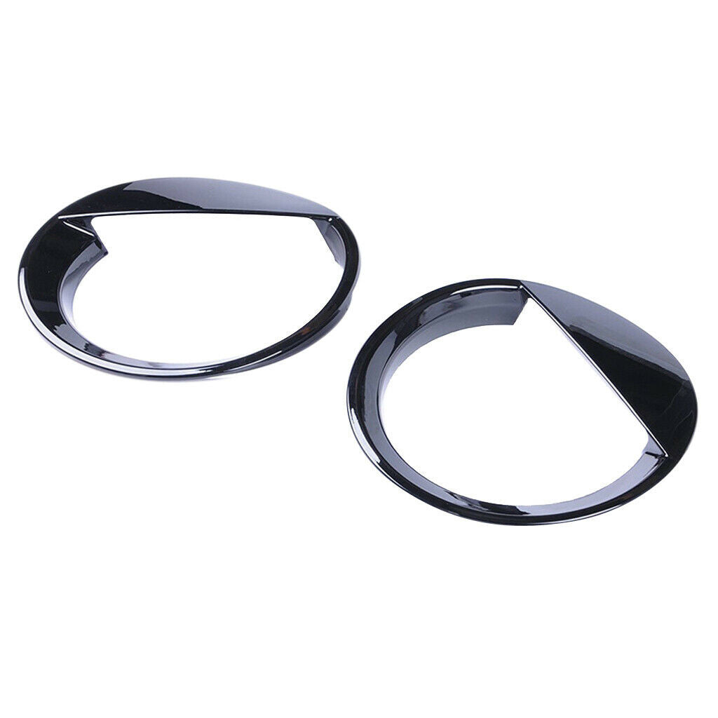 2x Car Vehicle Chrome ABS Headlight Bezels Trim Cover for Jeep Patriot 2011-17