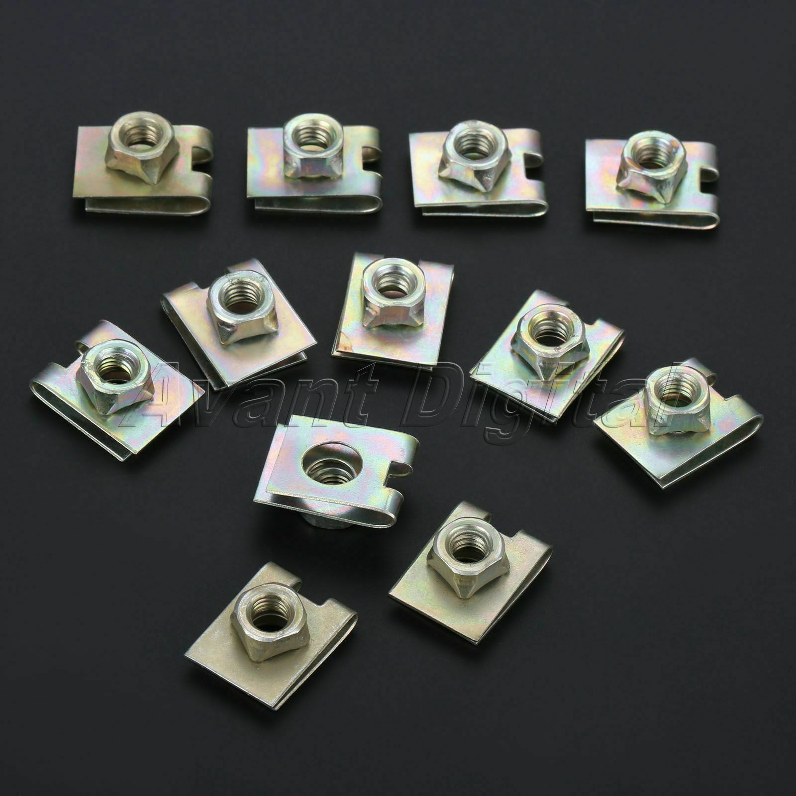 Wholesale 20Pcs Car Nuts Speed Clips-U 22x16mm Fasteners Retaining Rivets Metal