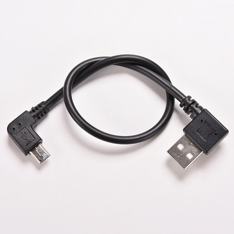 Micro USB 5 Pin Male to USB 2.0 A Male Cable Converter 90 Degree Adapter .l8
