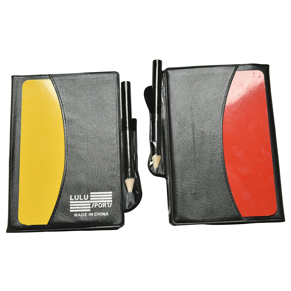 Soccer Referee Wallet Red Card and Yellow Card Wallet Pencil Notebook  .l8