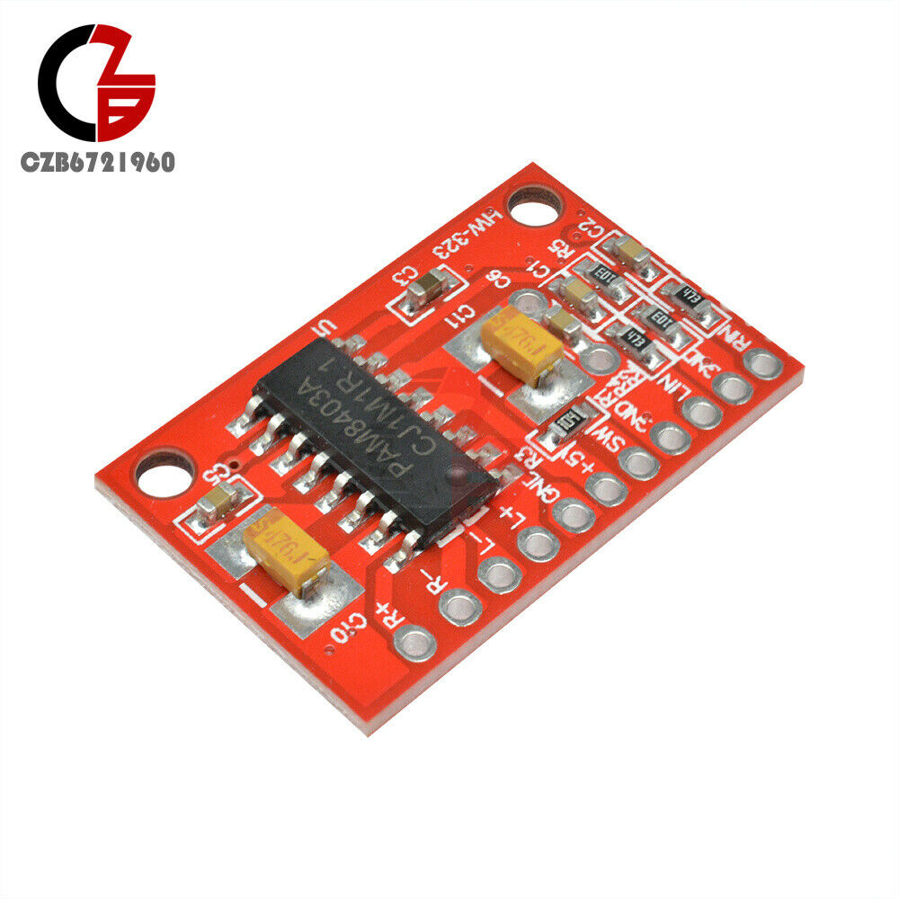 2pcs 3W×2 Mini Digital Audio Amplifier Board USB DC 5V Power Supply