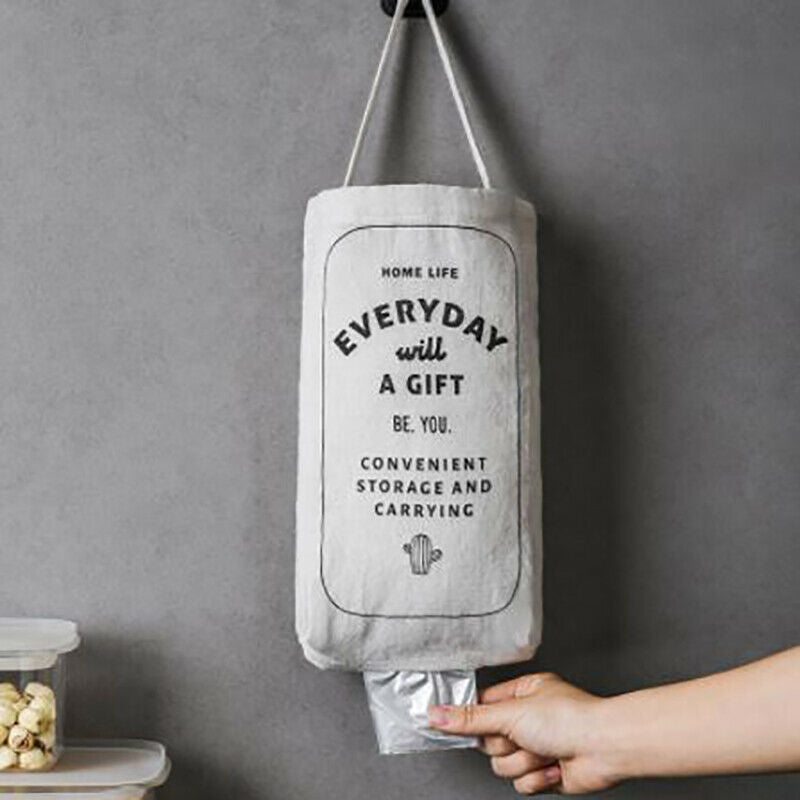 Household Items Hanging Kitchen Garbage Bag Storage Packing Organizer Org.l8