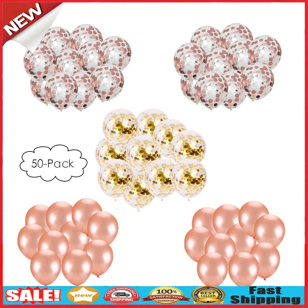 50pcs Latex Sequins Balloons Kids Gift Wedding Party Supplies Scene Prop @
