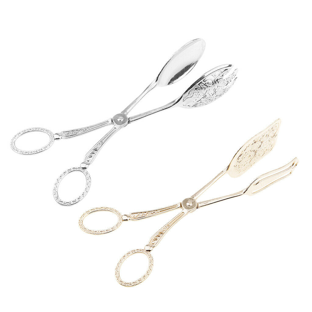 Set of 2 Buffet Tongs Buffet Party Catering Serving Tongs Salad Cake Bread
