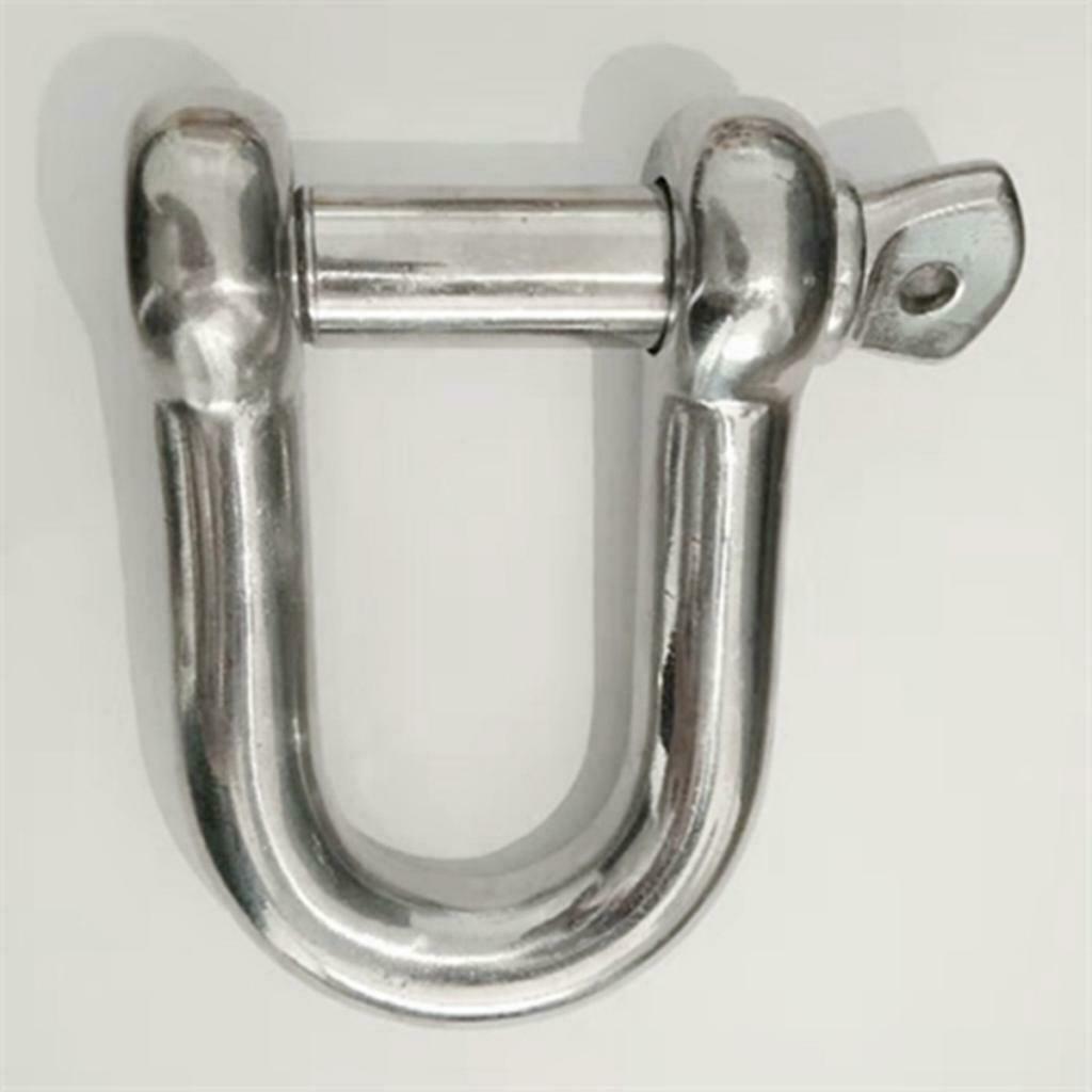 14MM Lifting Towing Bow D Shackle Buckle D-Ring Anti-rust For Mairne Boat RV