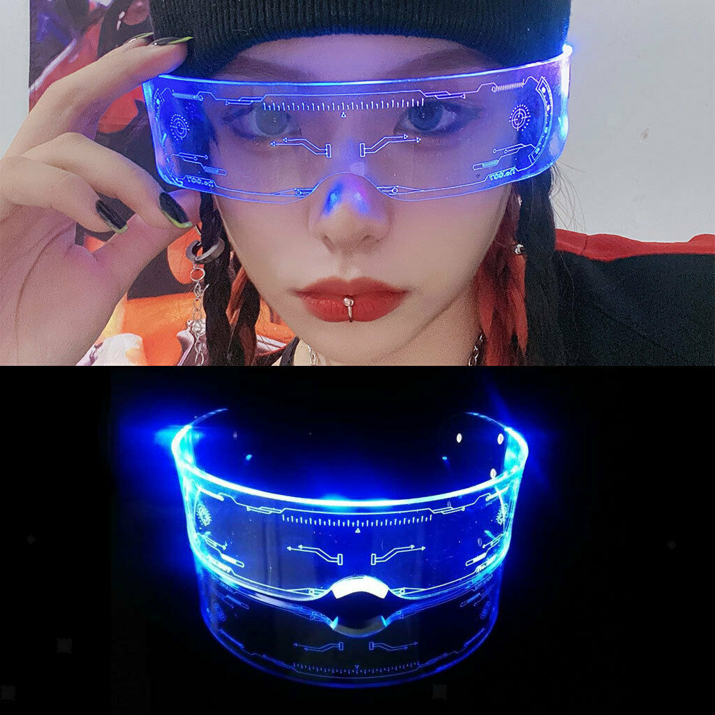 LED Wireless Glasses Light Up Glow Sunglasses Eyewear Shades for Nightclub Party