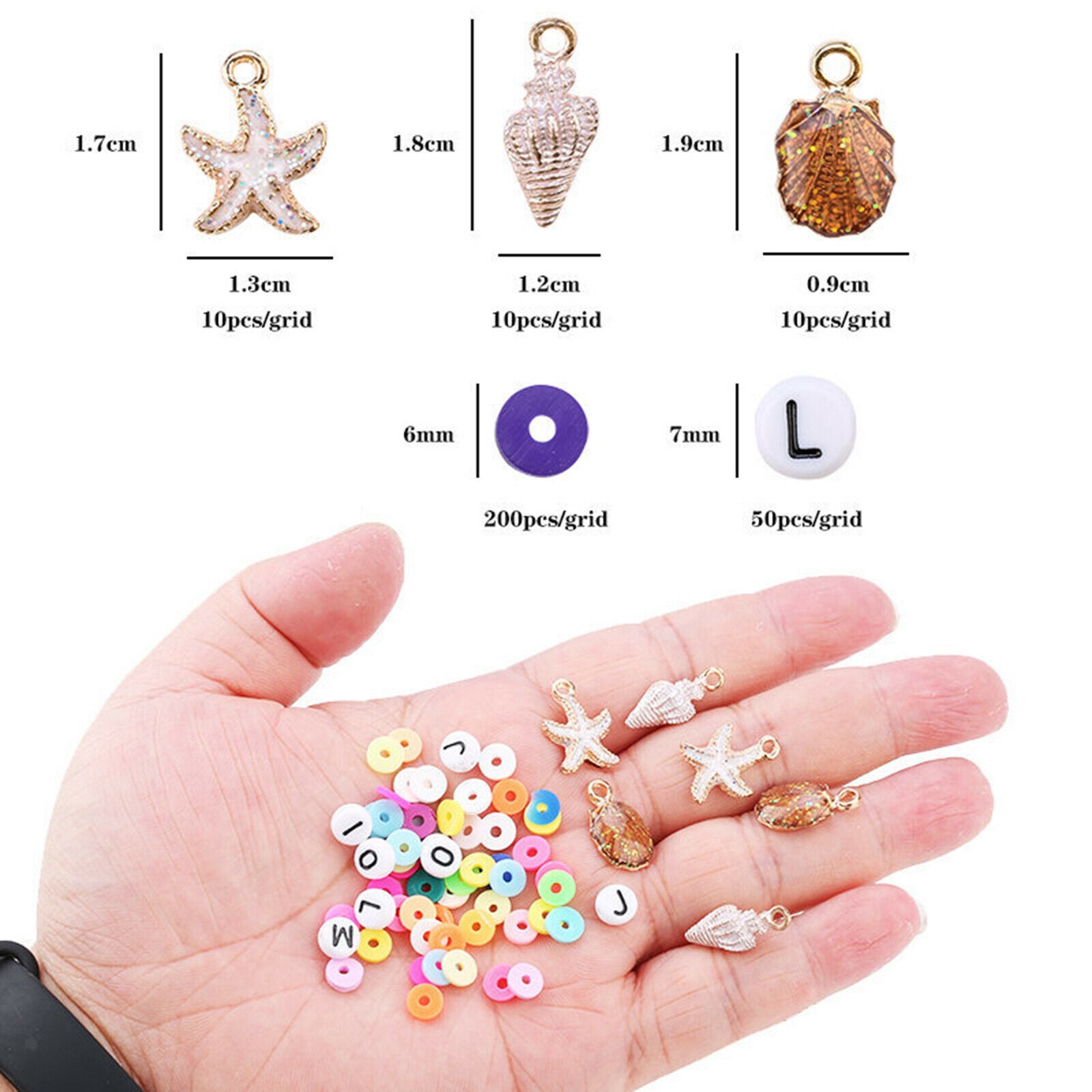 Clay Beads Beads DIY Jewelry Earring Beading Craft Accessories 24 Grid