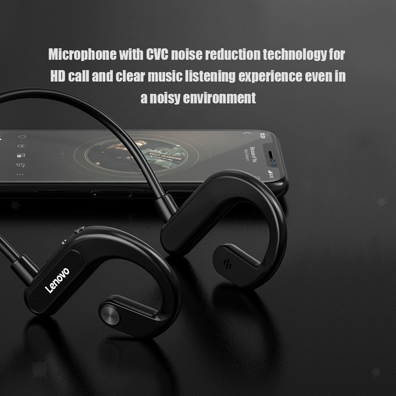 Wireless Bone Conduction Headphones Bluetooth 5.0 Lightweight for Gym Sports
