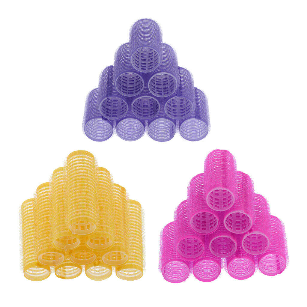 30x Plastic Hair Roller Curling Curls Bangs Roller Hairdressing Curlers