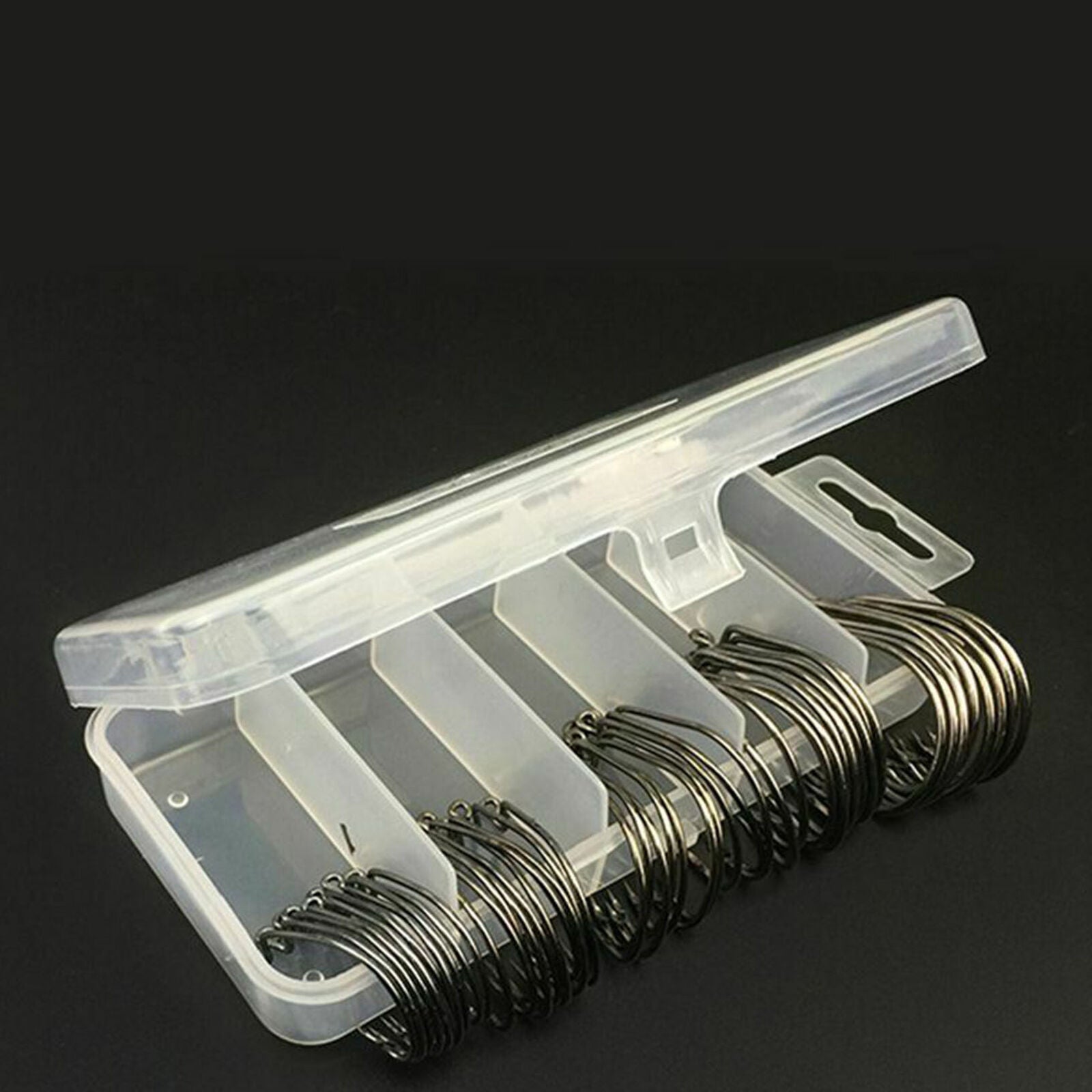 High Carbon Steel 51Pcs Fishing Hooks Worm Senko Bait Jig Fish Hooks