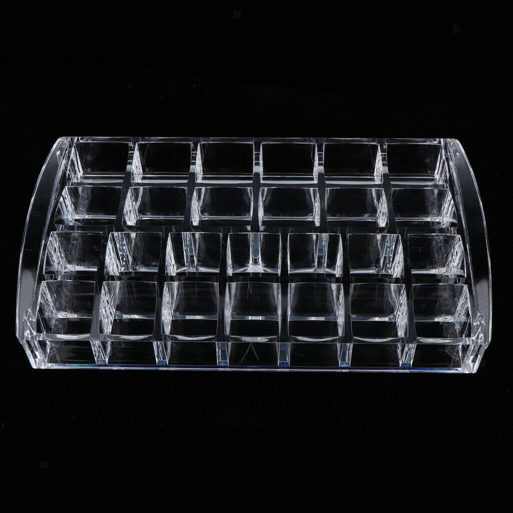 26 Slots Acrylic Lipsticks Holder Storage Cosmetic Organizer Display Stand