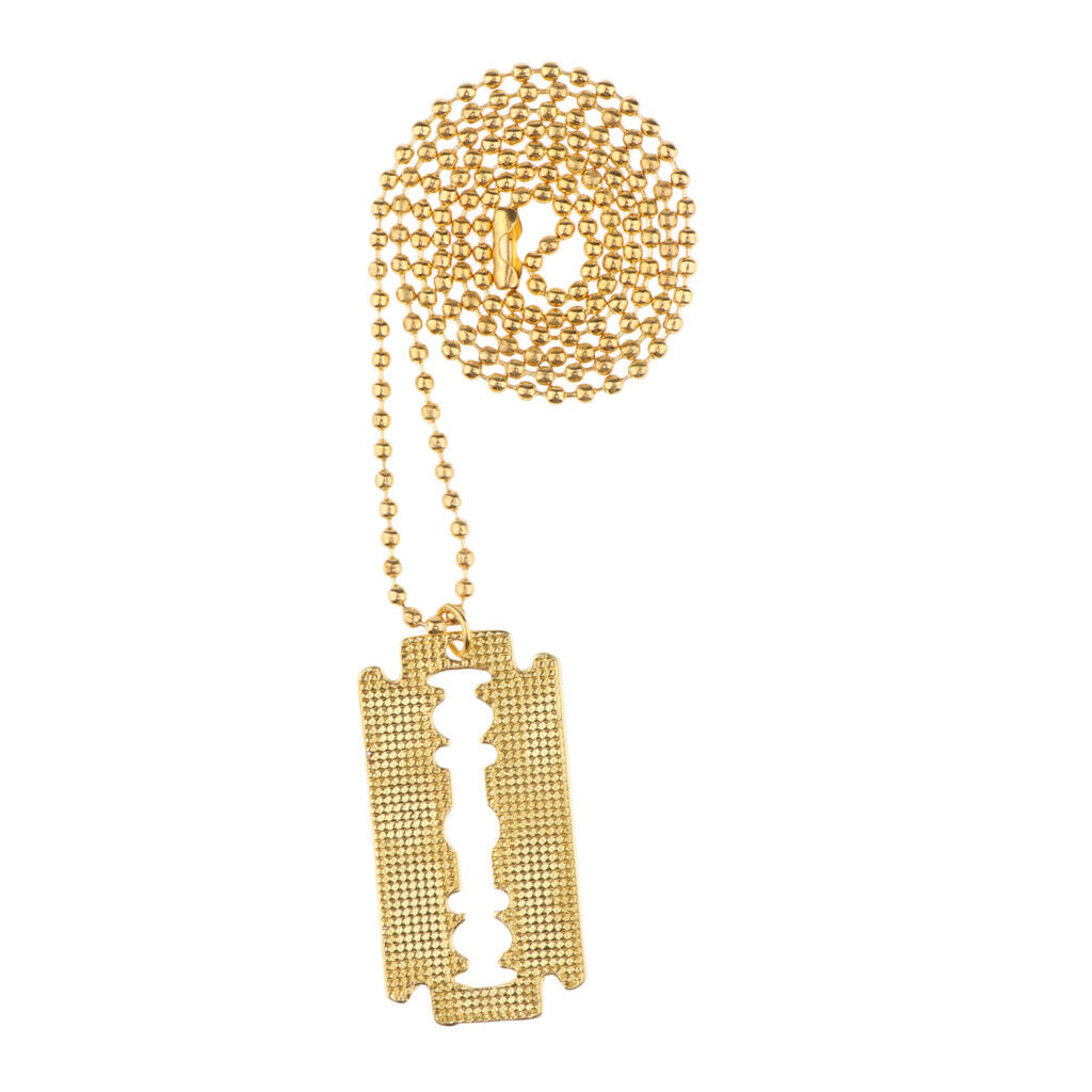 Creative Chic Women Men Fashion Blade Ball Chain Barber Stylist Jewelry Pendants