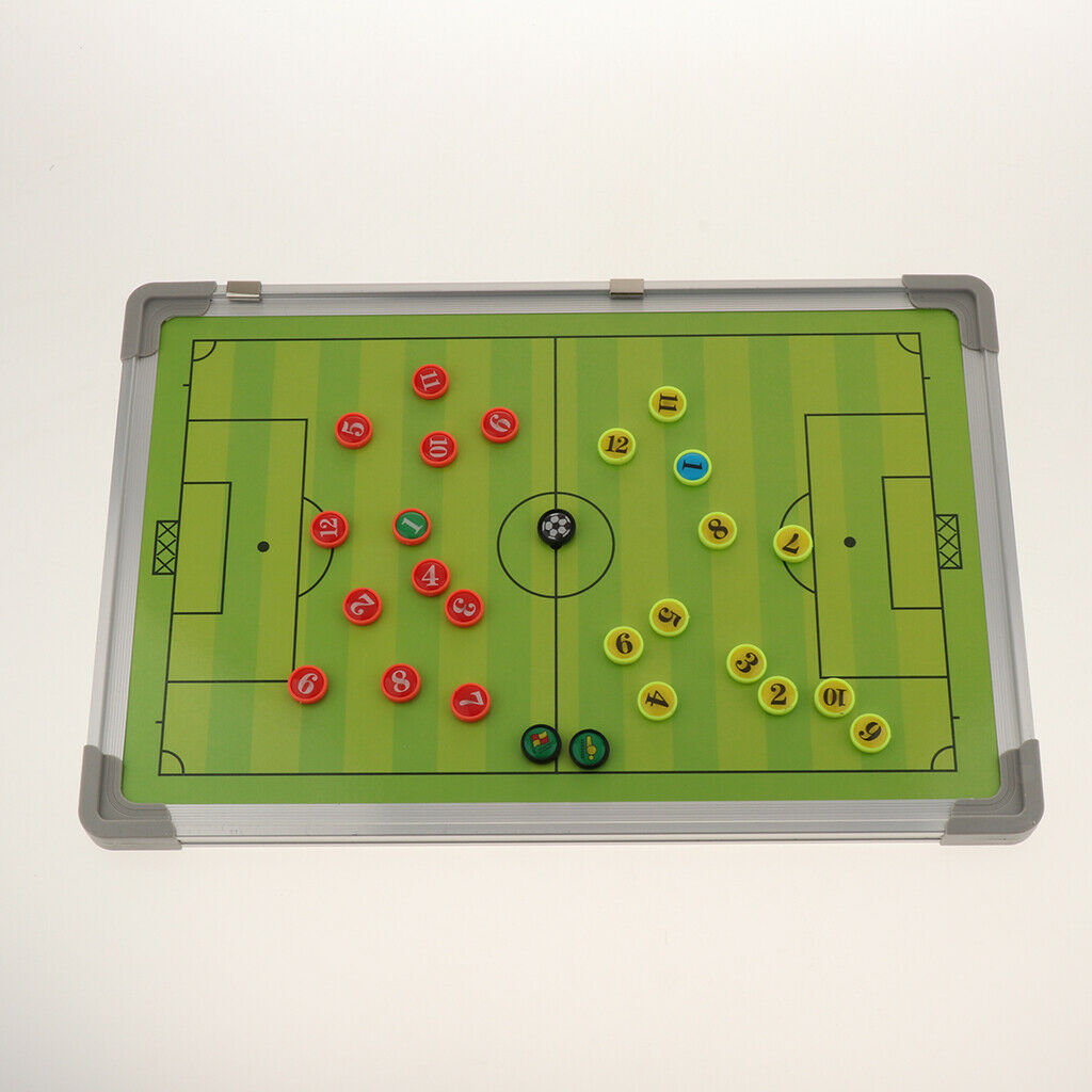 Football Coaching Board Dry Erase Strategy Kits Magnetic Teaching Clipboard for