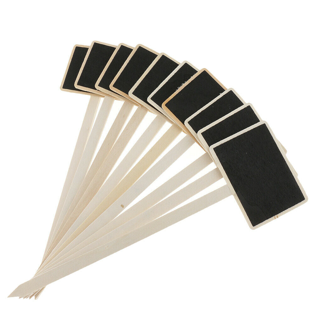 10pcs Mini Wooden Blackboard Chalkboard Black  Message Board * Birthday
