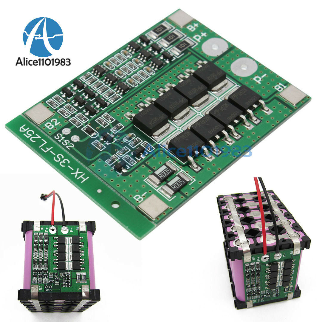 3S 11.1V 12.6V 25A W/Balance 18650 Li-ion Lithium Battery PCB Protection Board
