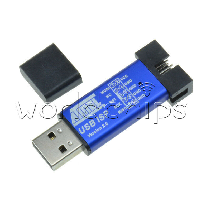 USB ISP USBISP USBASP ASP Programmer for 51 ATMEL AVR WIN7 64 Random Color