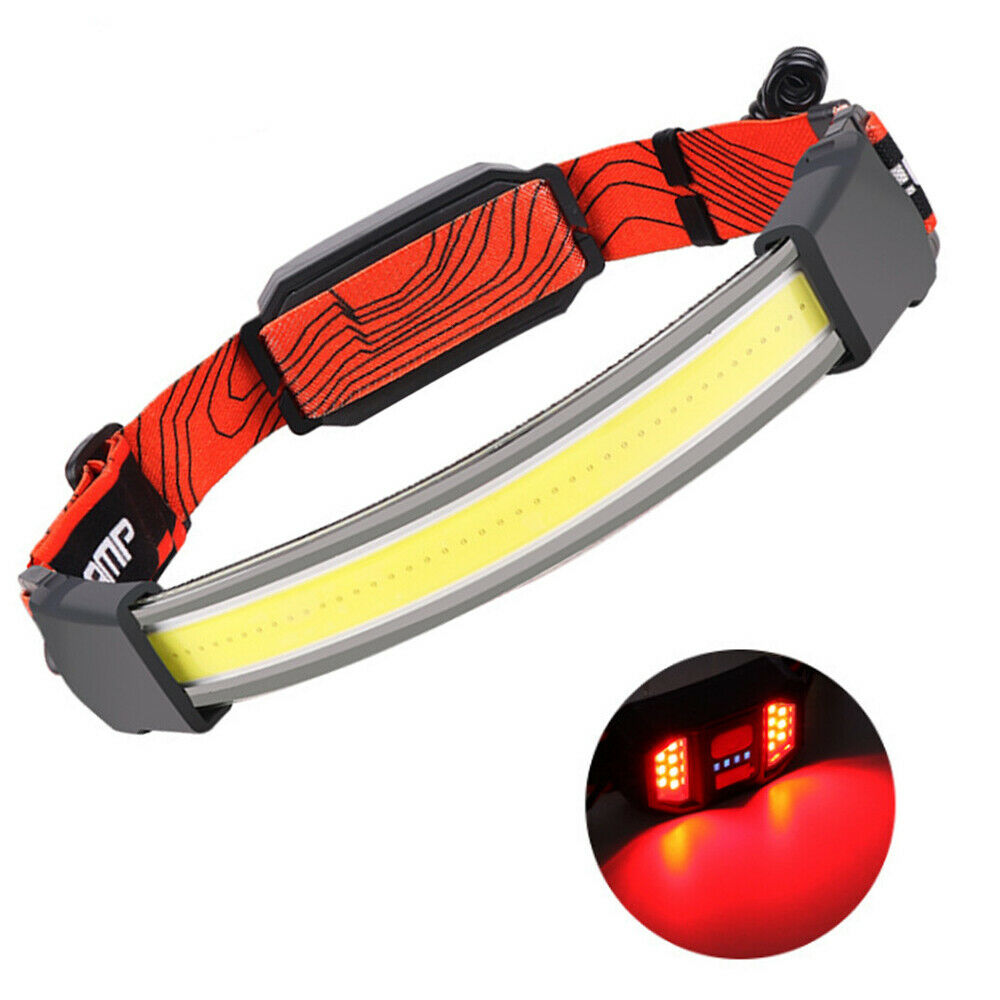 USB Rechargeable COB LED Headlamp Flashlight Headlight Head Torch Waterproof