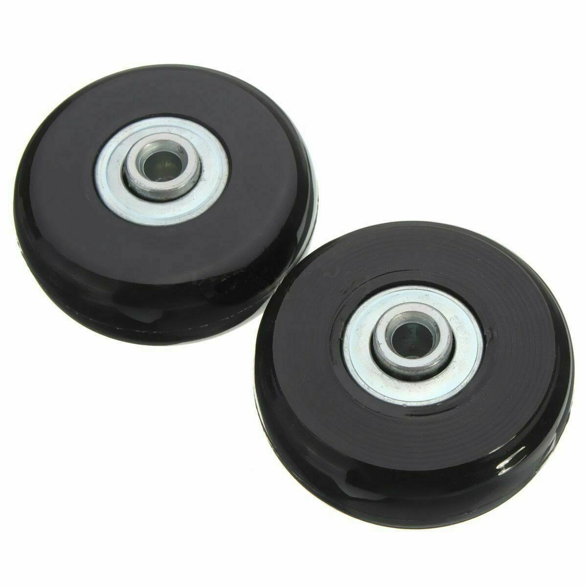 2 Pcs Luggage Suitcase Replacement Wheels Repair OD 50mm Axles Deluxe Repair (S)