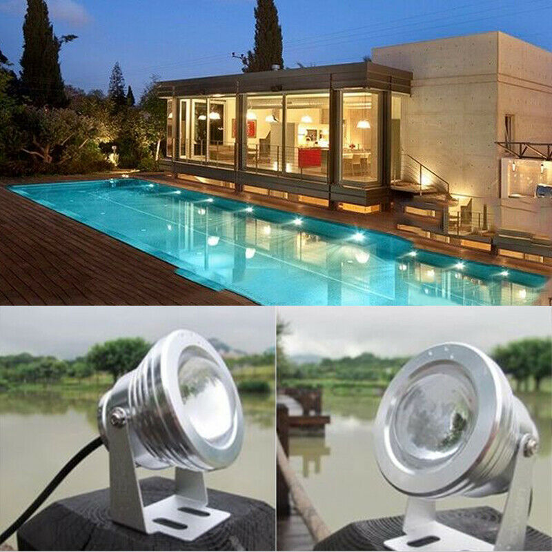 Marine Boat Yacht Fishing Lamp Underwater Light White  LED Floodlight