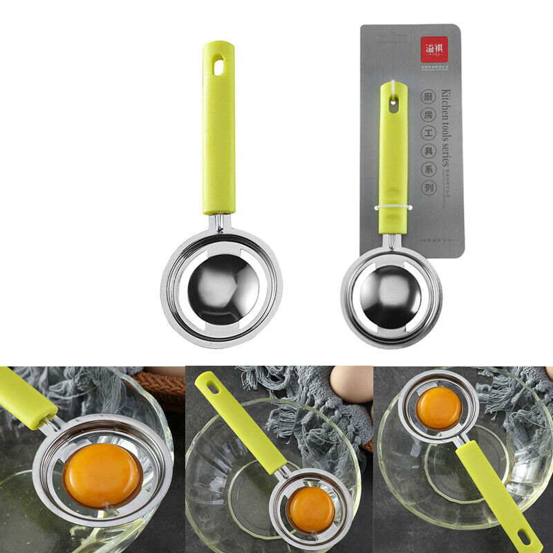 Household Stainless Steel Egg Yolk Seperator Kitchen Cooking Gadget Sieve.l8