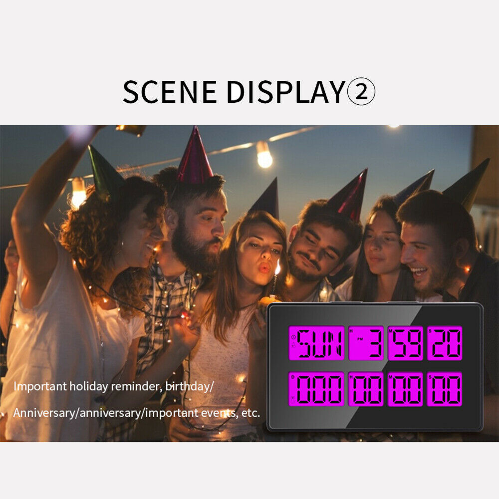 Digital Countdown Timer Display Time Alarm Clock for Exam Lab Kitchen Project