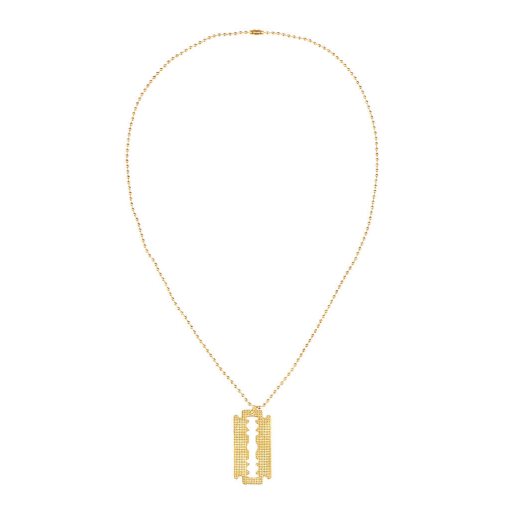 Creative Chic Women Men Fashion Blade Ball Chain Barber Stylist Jewelry Pendants