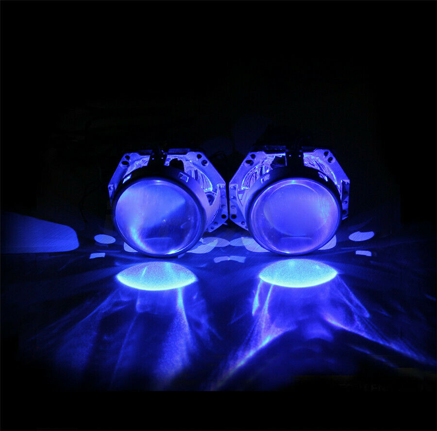 Pair RGB LED Devil Eyes Bluetooth Control  Demon Eye For Car Headlight Projector