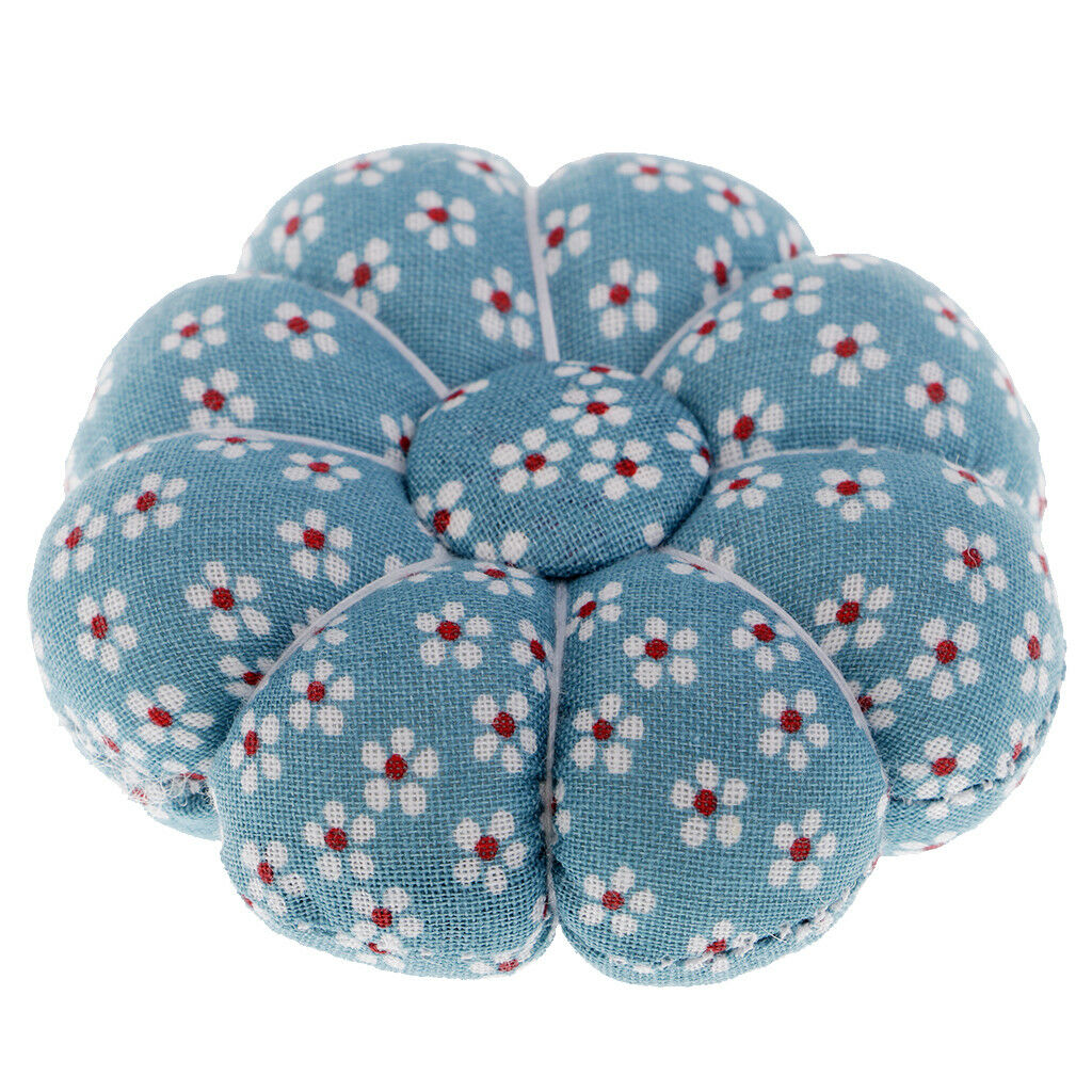 Fabric Coated Pumpkin Shaped Pin Cushion Needles Holder for DIY Sewing Craft