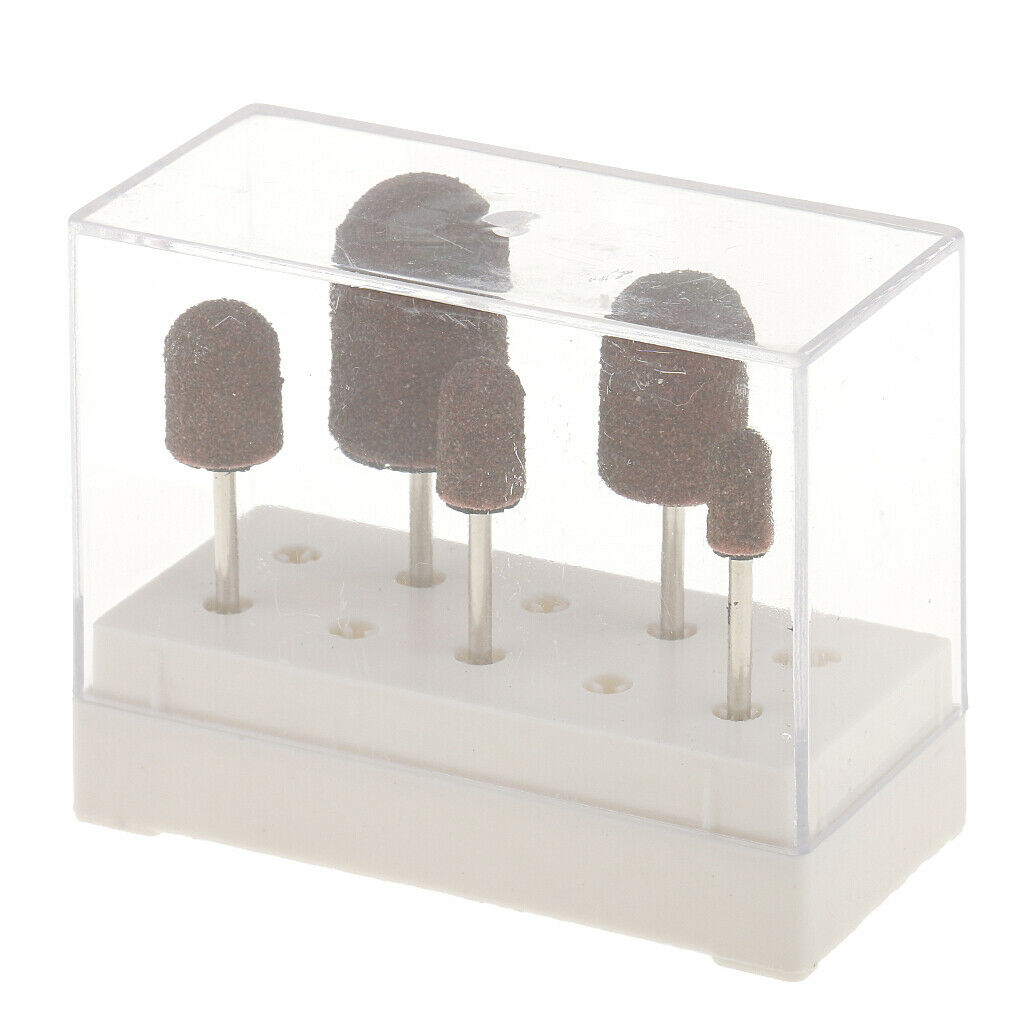 5pcs /set Mandrel Drill Bit For Pedicure Sanding Caps Feet Callus File Tool